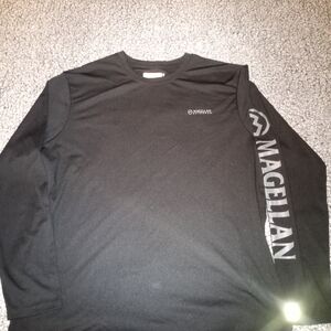 Magellan Outdoors Men's Charcoal Long Sleeve Shirt